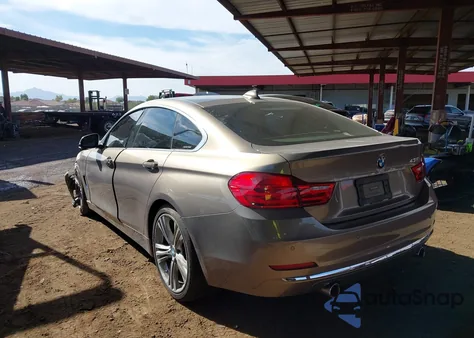 2015 BMW 435I Gran Coupe из США, поврежденный, VIN WBA4B1C50FD955100